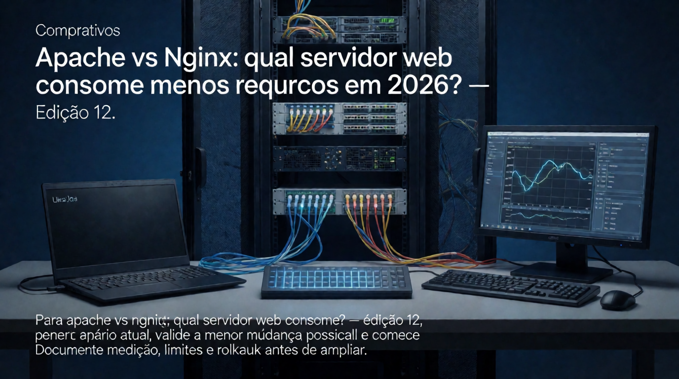 Infraestrutura de servidores e cloud: Apache vs Nginx: qual servidor web consome menos recursos em 2026?: operação e continuidade — cenário 14