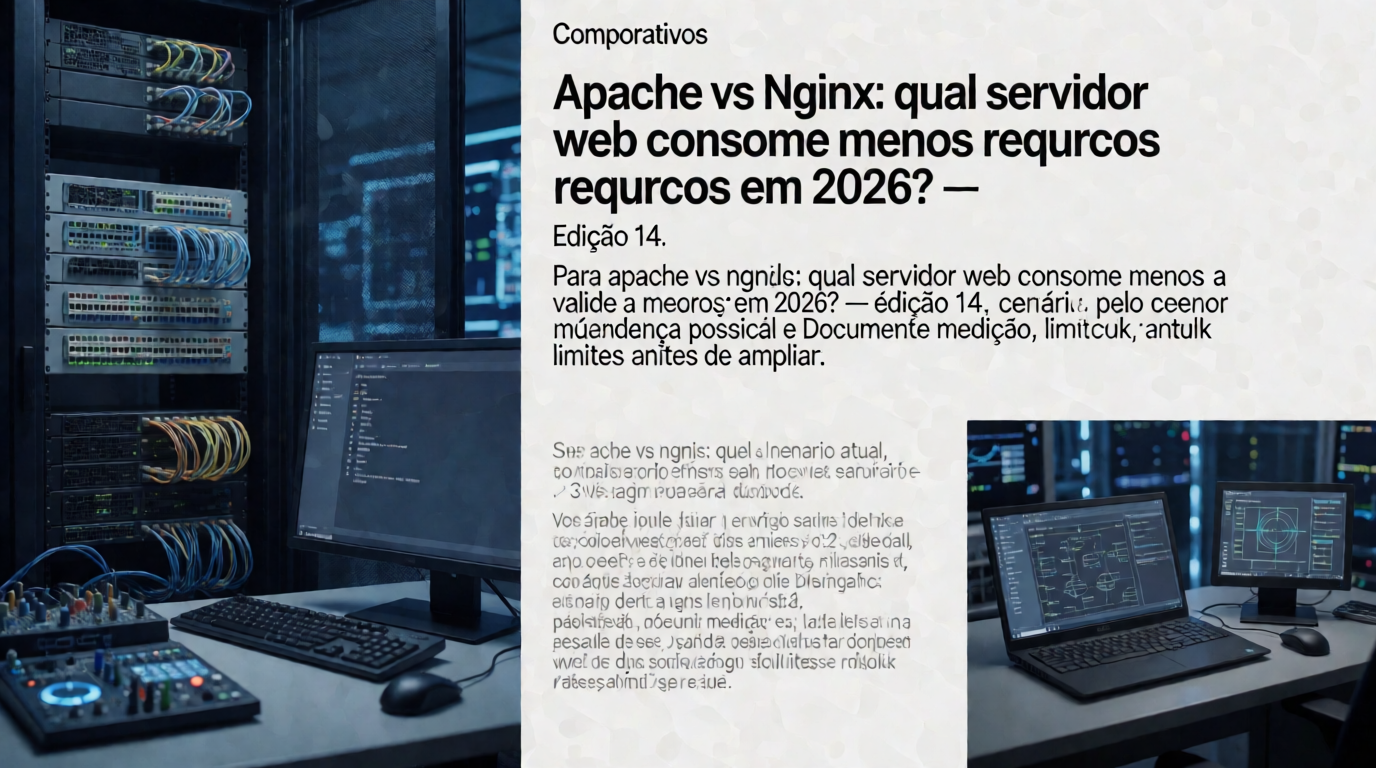 Infraestrutura de servidores e cloud: Apache vs Nginx: qual servidor web consome menos recursos em 2026?: o que revisar em 2026 — cenário 17
