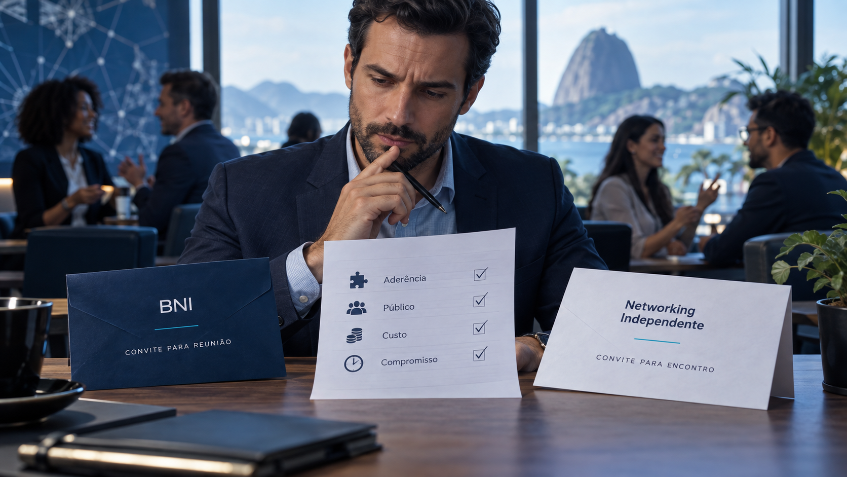 Imagem editorial relacionada a BNI ou networking independente: qual modelo escolher?