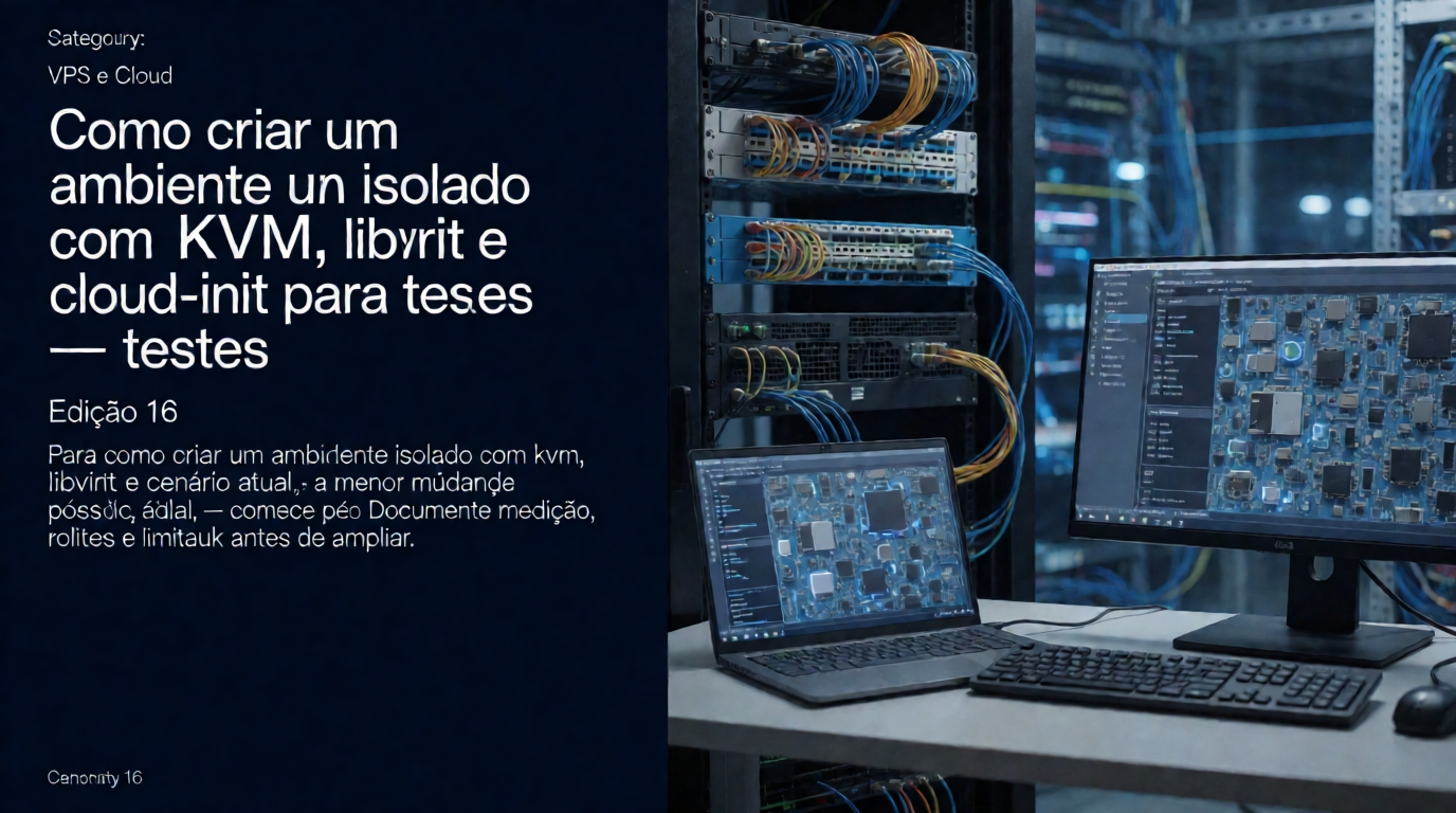 Infraestrutura de servidores e cloud: Como criar um ambiente isolado com KVM, libvirt e cloud-init para testes — Edição 42
