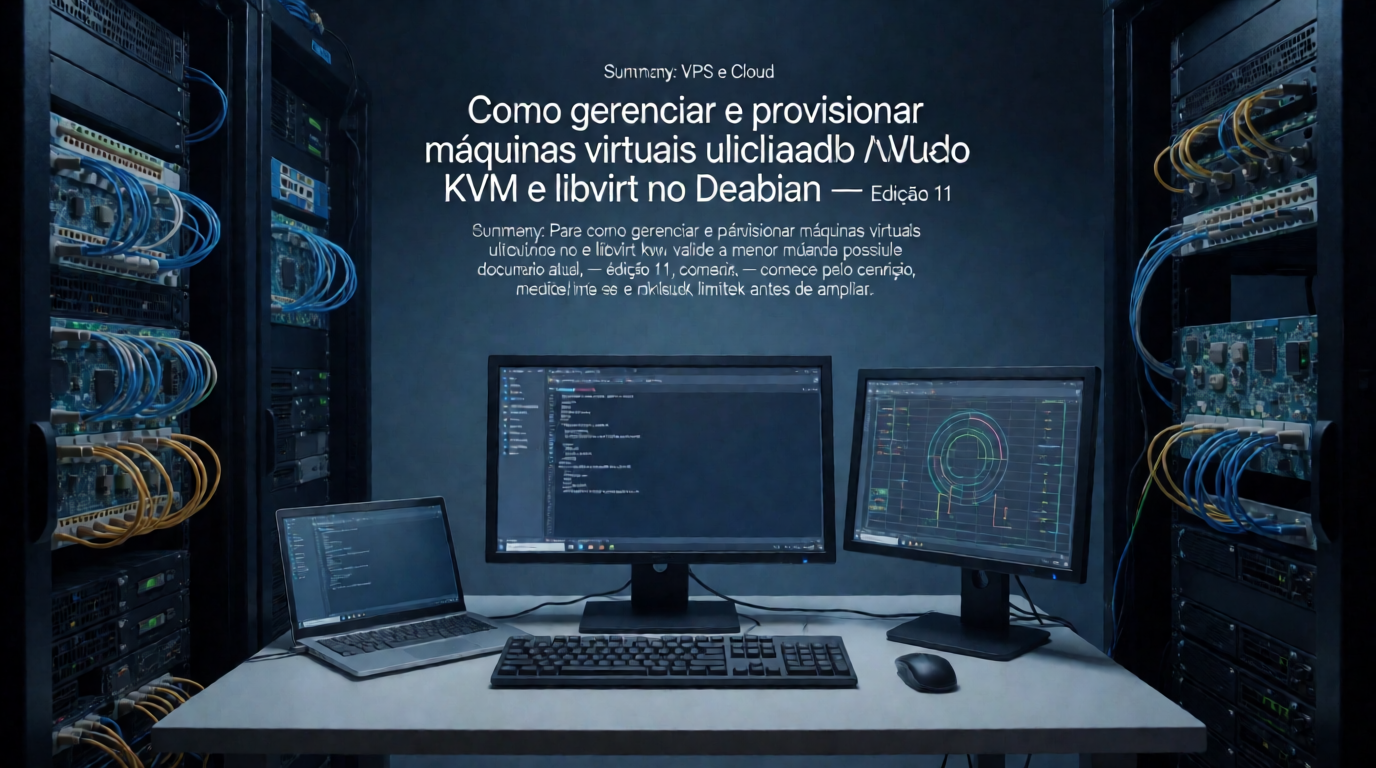 Infraestrutura de servidores e cloud: Como gerenciar e provisionar máquinas virtuais utilizando KVM e libvirt no Debian: quando evitar a mudança — cenário 20