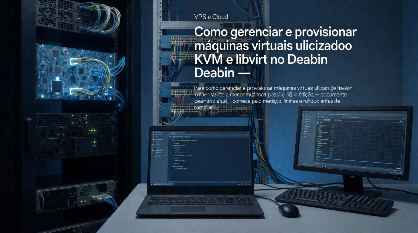 Infraestrutura de servidores e cloud: Como gerenciar e provisionar máquinas virtuais utilizando KVM e libvirt no Debian: custos e capacidade