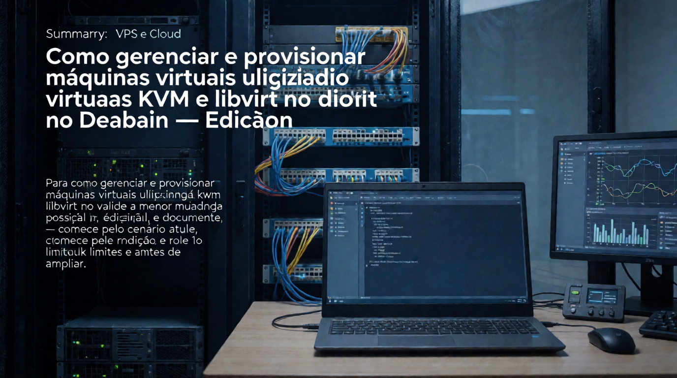 Infraestrutura de servidores e cloud: Como gerenciar e provisionar máquinas virtuais utilizando KVM e libvirt no Debian: quando evitar a mudança — cenário 14