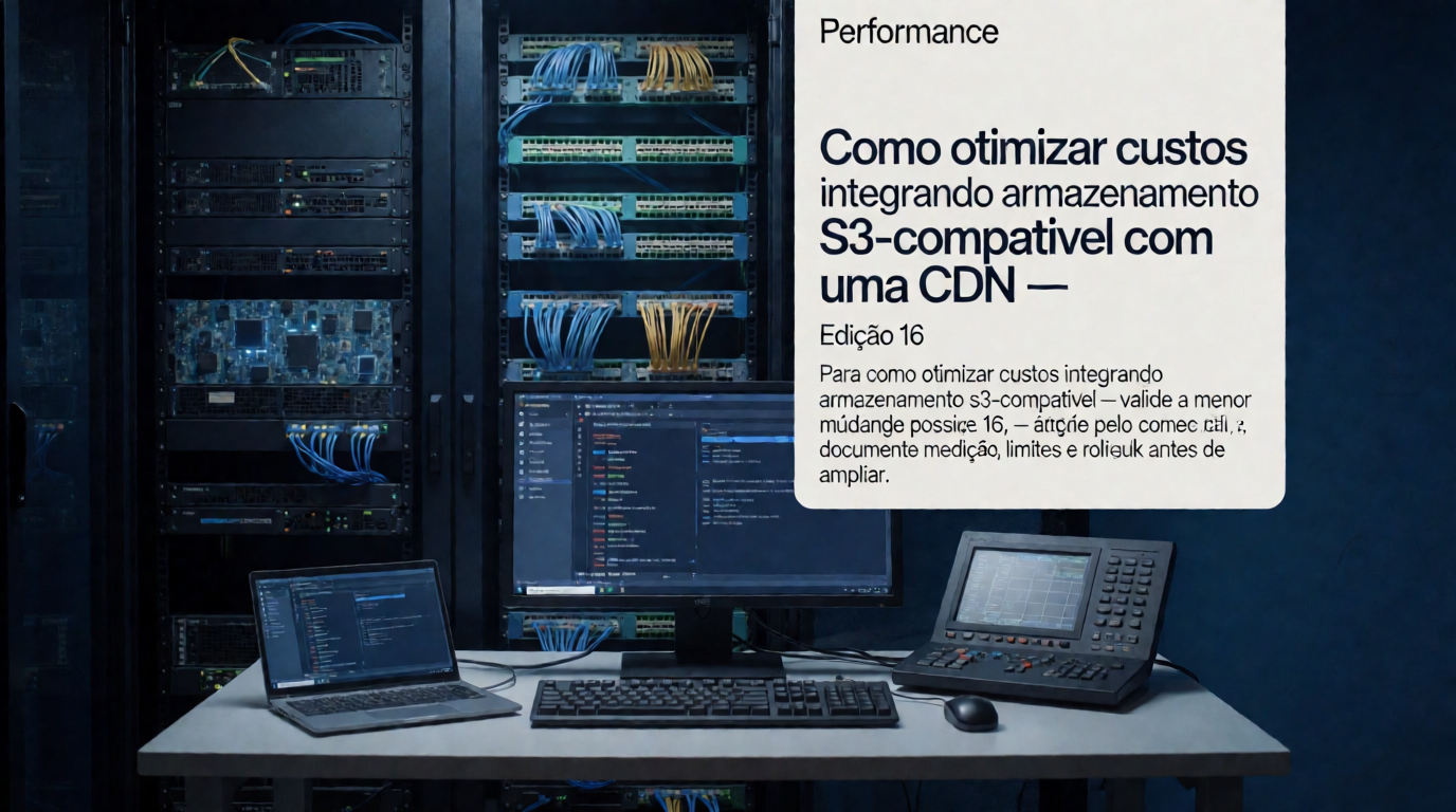 Infraestrutura de servidores e cloud: Como otimizar custos integrando armazenamento S3-compatível com uma CDN — Edição 34