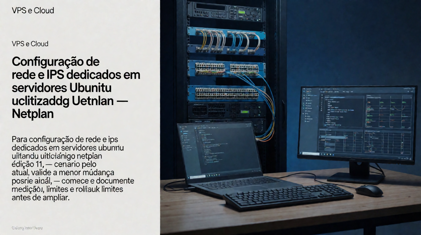 Infraestrutura de servidores e cloud: Configuração de rede e IPs dedicados em servidores Ubuntu utilizando Netplan: plano de recuperação