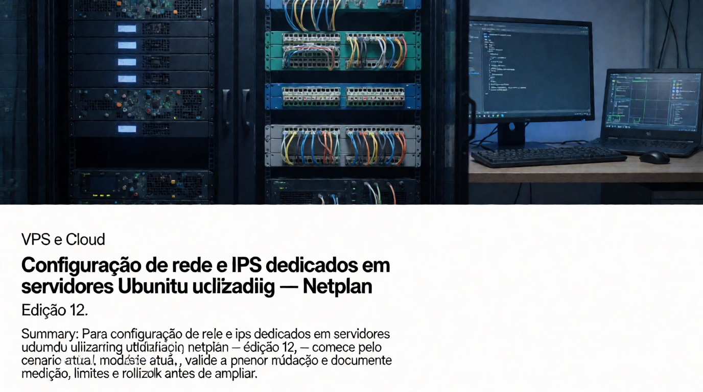 Infraestrutura de servidores e cloud: Configuração de rede e IPs dedicados em servidores Ubuntu utilizando Netplan: roteiro de implementação — cenário 16
