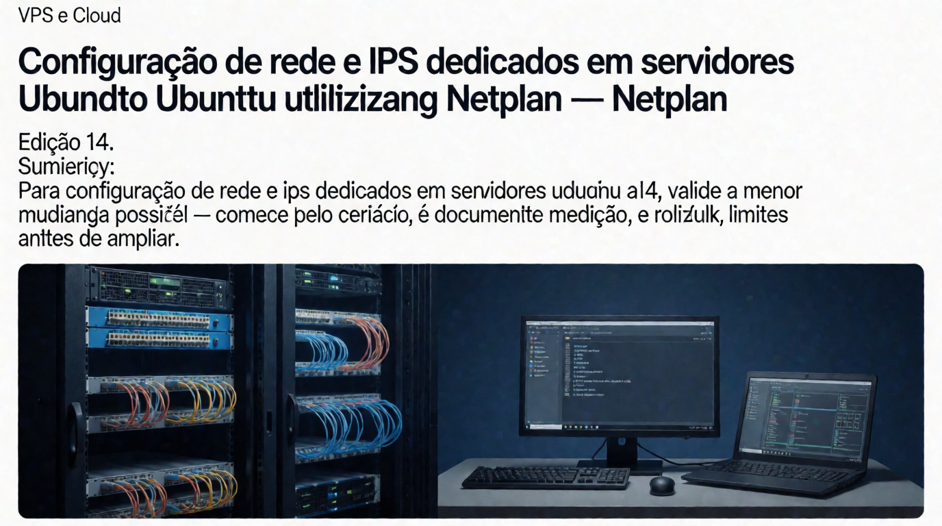Infraestrutura de servidores e cloud: Configuração de rede e IPs dedicados em servidores Ubuntu utilizando Netplan — Edição 36