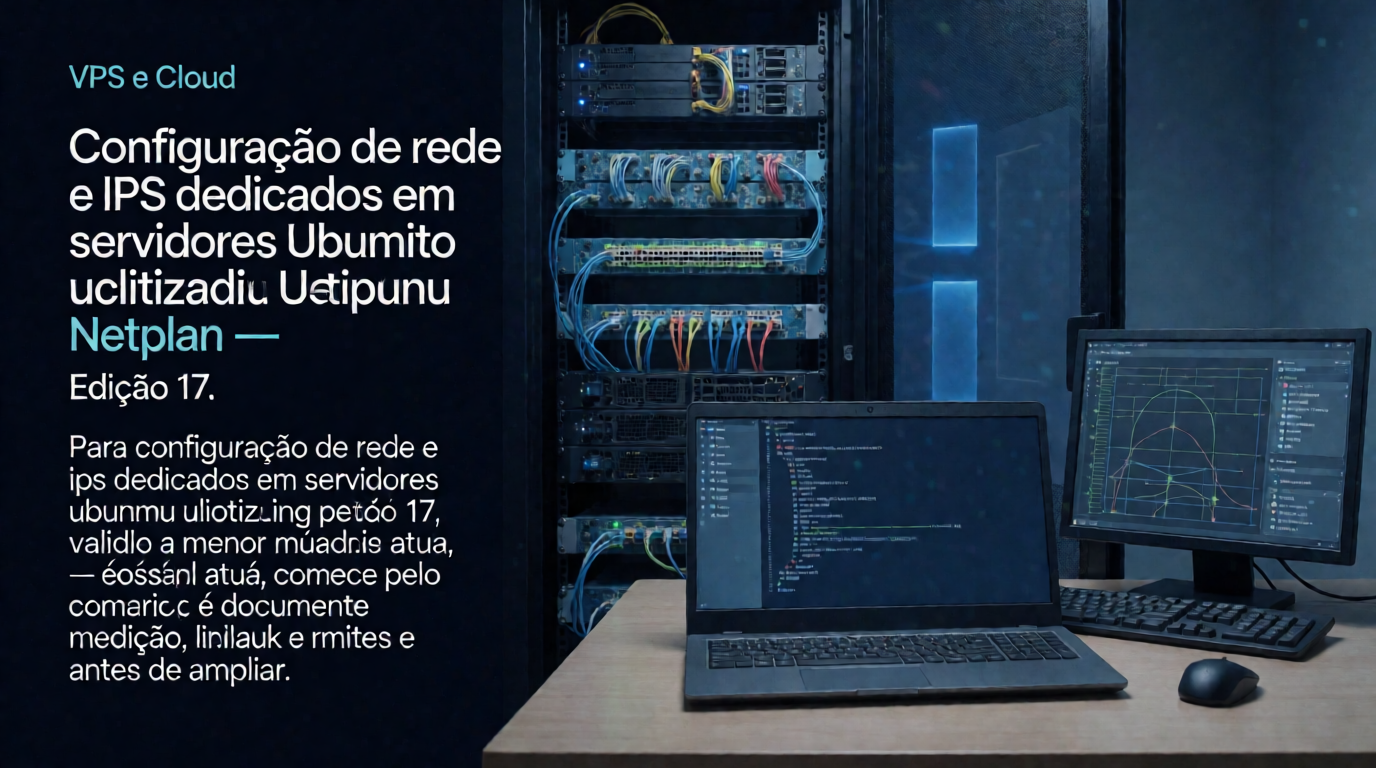 Infraestrutura de servidores e cloud: Configuração de rede e IPs dedicados em servidores Ubuntu utilizando Netplan: migração sem indisponibilidade — cenário 17