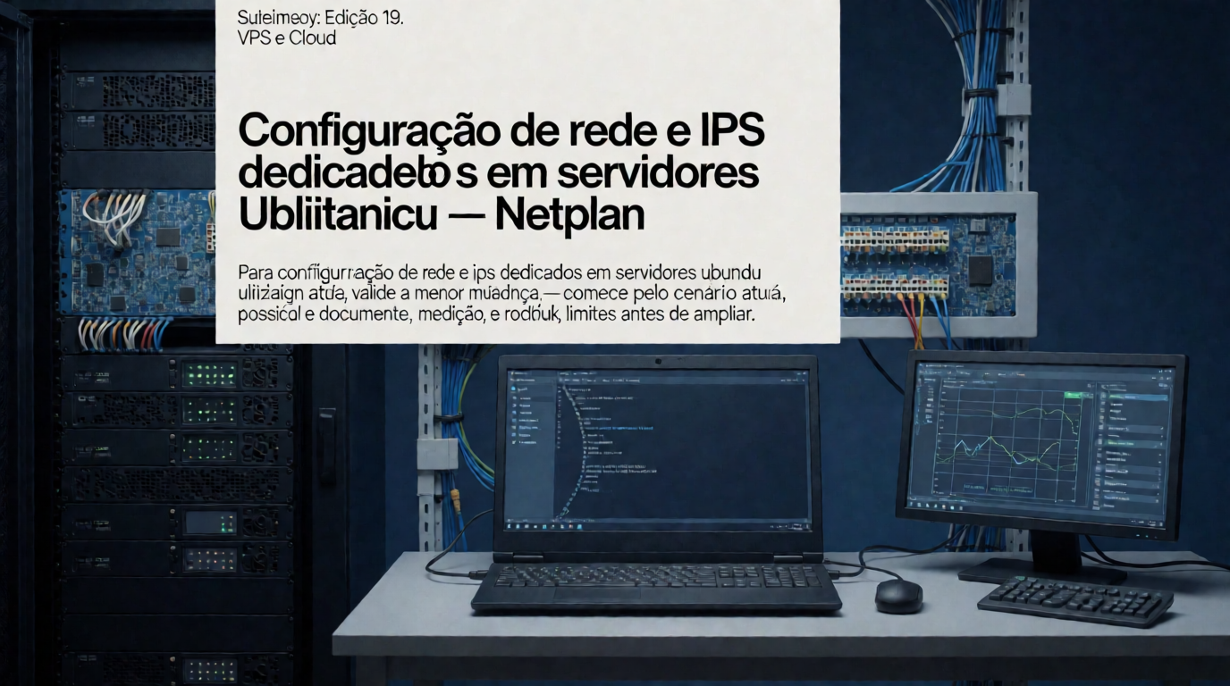 Infraestrutura de servidores e cloud: Configuração de rede e IPs dedicados em servidores Ubuntu utilizando Netplan: checklist de produção — cenário 17