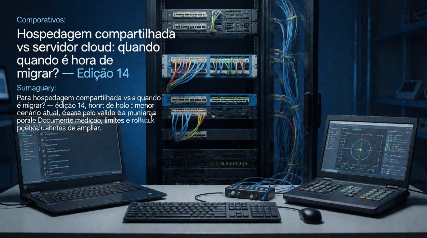 Infraestrutura de servidores e cloud: Hospedagem compartilhada vs servidor cloud: quando é hora de migrar?