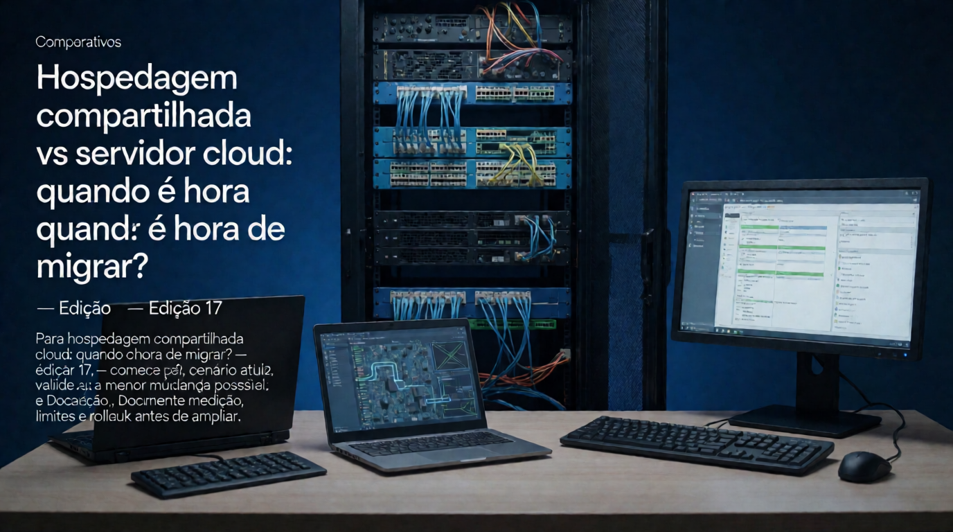 Infraestrutura de servidores e cloud: Hospedagem compartilhada vs servidor cloud: quando é hora de migrar? — Edição 25